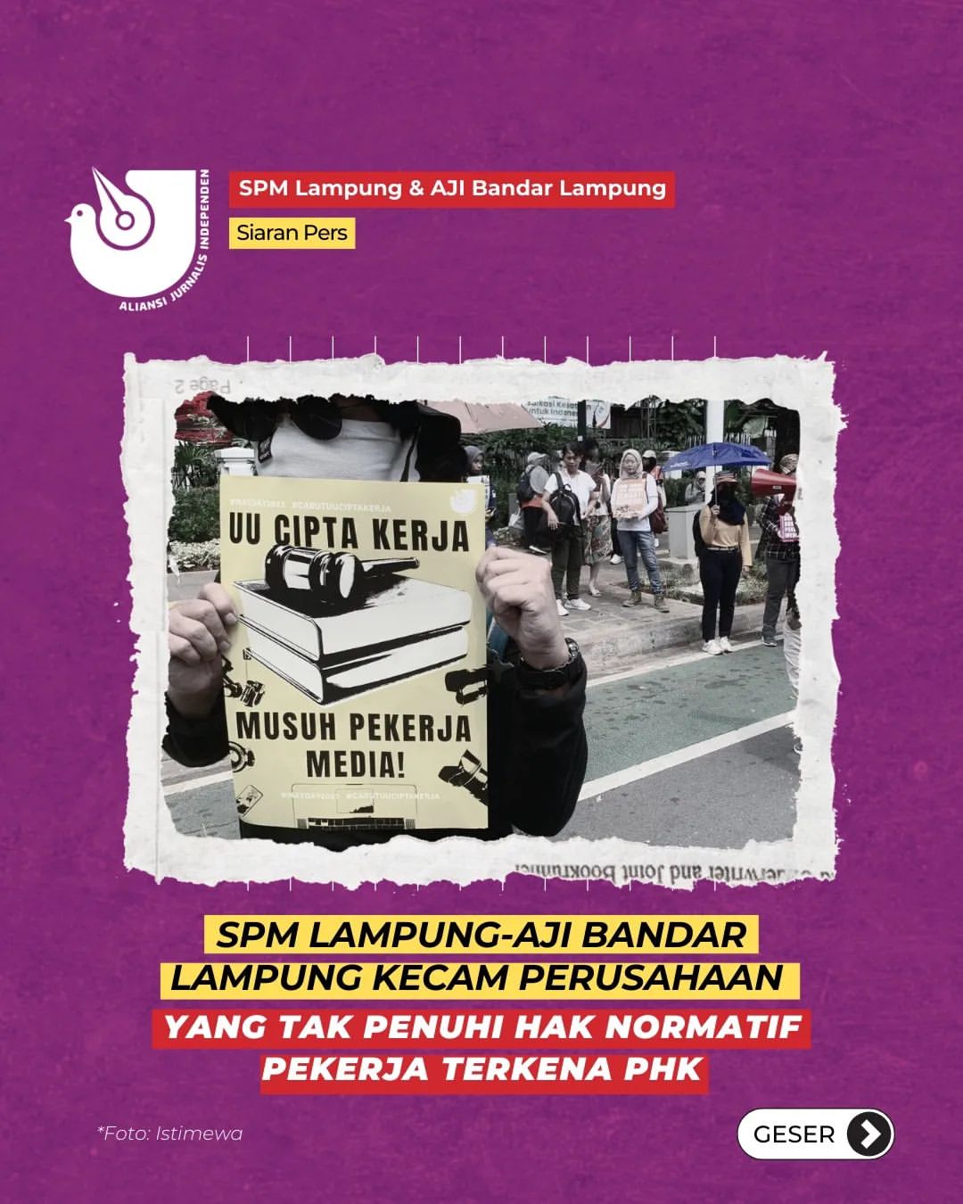 Dukungan untuk Pekerja Media di Lampung: Menghadapi PHK dan Upah Rendah