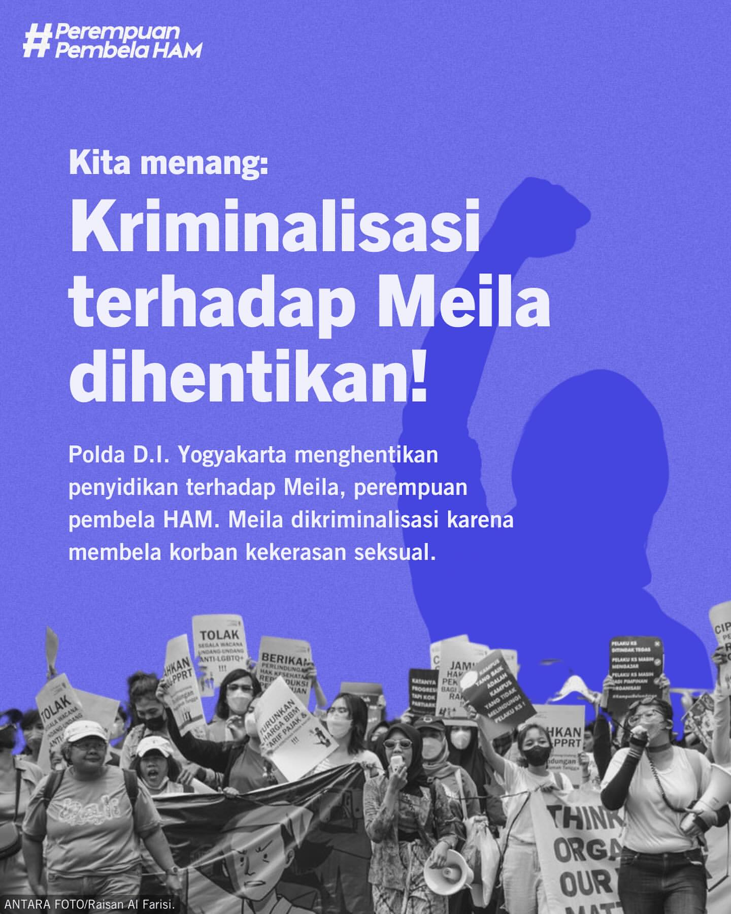 Penyidikan terhadap Meila Dihentikan: Kemenangan untuk Pembela HAM