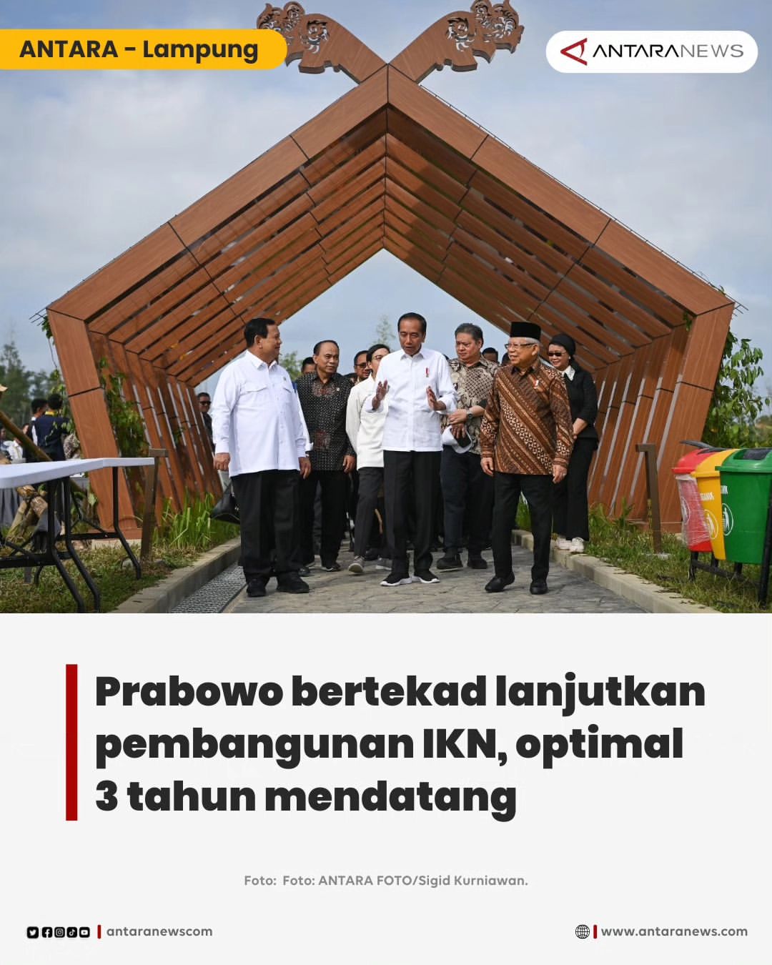 Presiden Terpilih Prabowo Subianto Janji Lanjutkan Pembangunan IKN