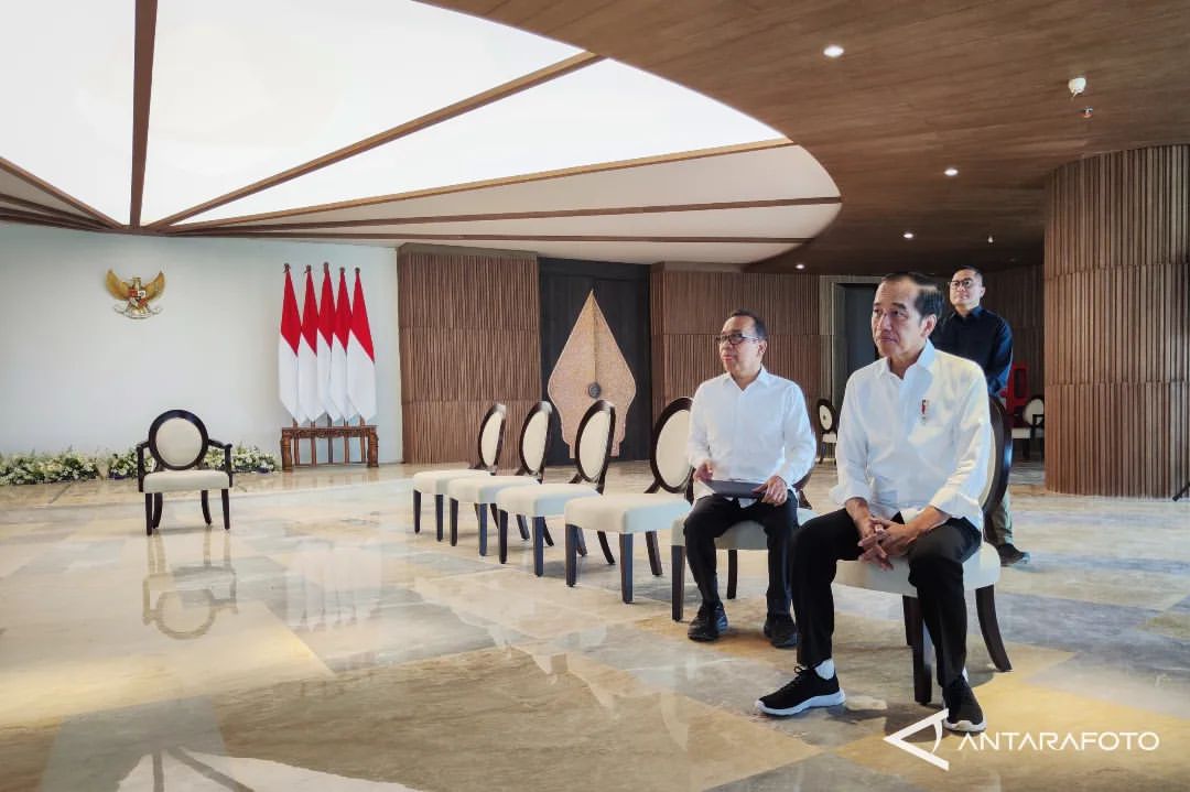 Hari Perdana Presiden Joko Widodo Berkantor di Ibu Kota Nusantara