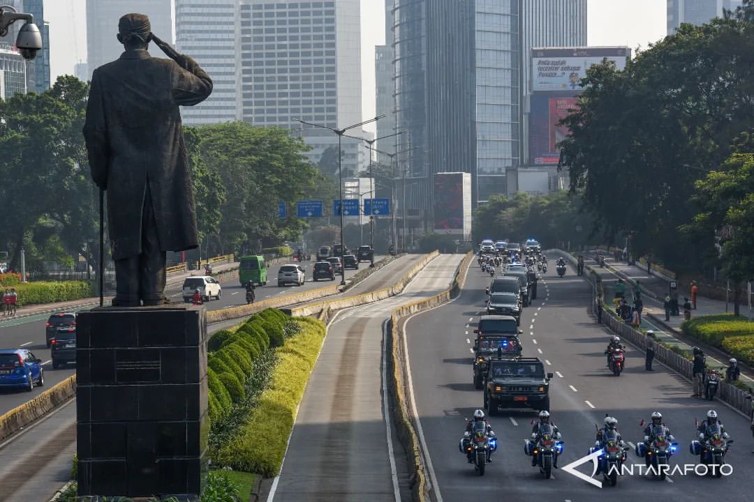 Kirab Bendera Pusaka dari Jakarta Menuju Ibu Kota Nusantara