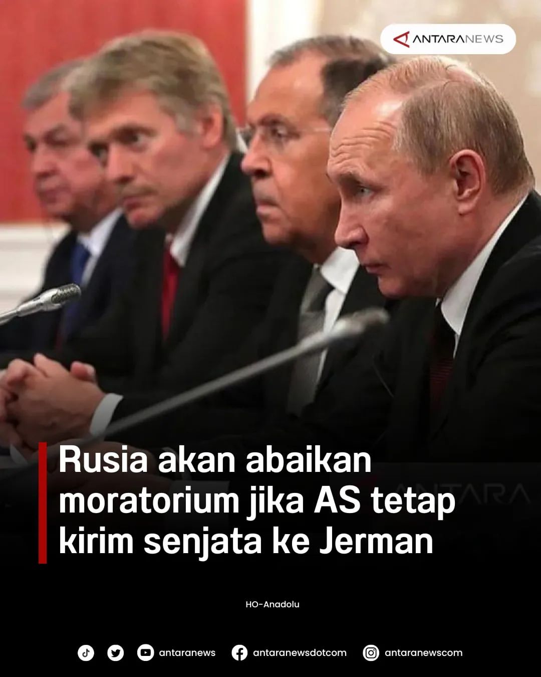 Rusia Akhiri Moratorium Senjata Jika AS Temukan Senjata di Jerman