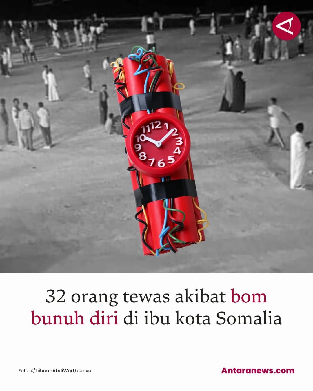 Serangan Bom Bunuh Diri di Pantai Mogadishu, Somalia