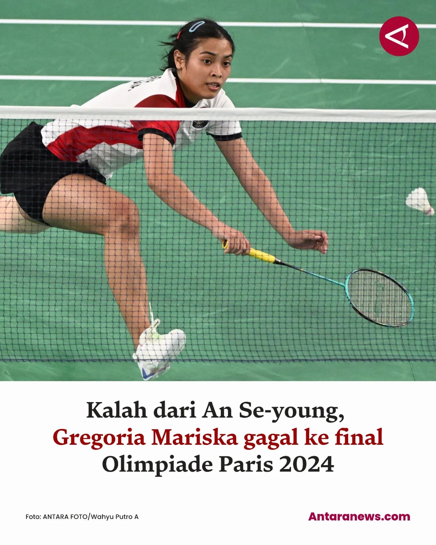 Gregoria Mariska Tunjung Tersingkir di Semifinal Olimpiade Paris 2024