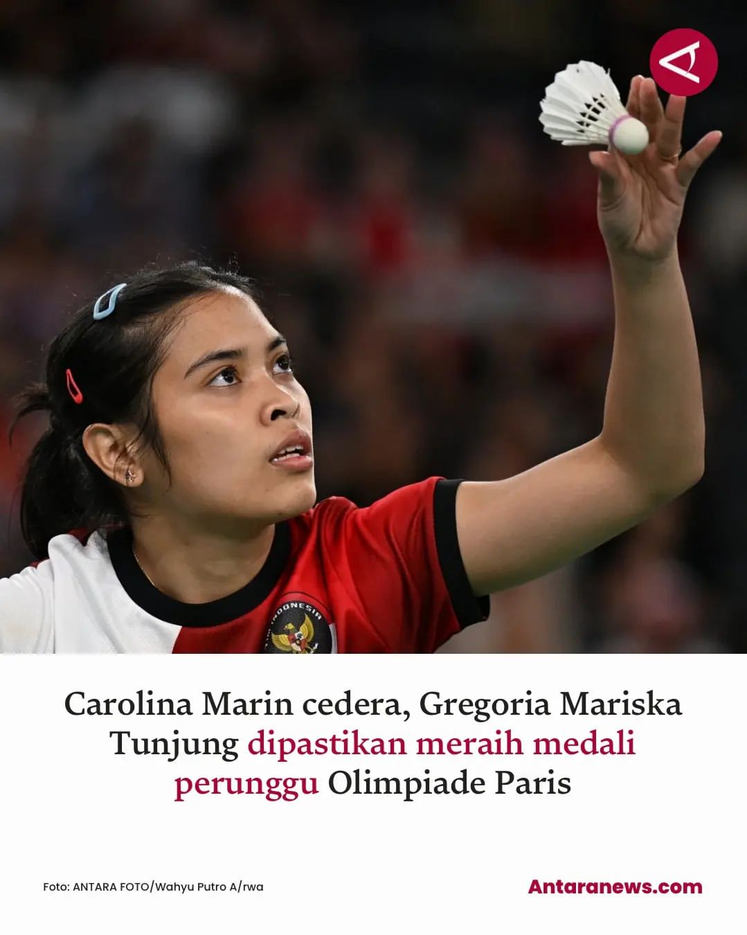Gregoria Mariska Tunjung Raih Medali Perunggu di Olimpiade Paris 2024