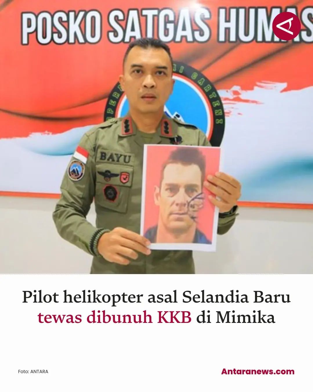 KKB Bunuh Pilot Selandia Baru di Papua