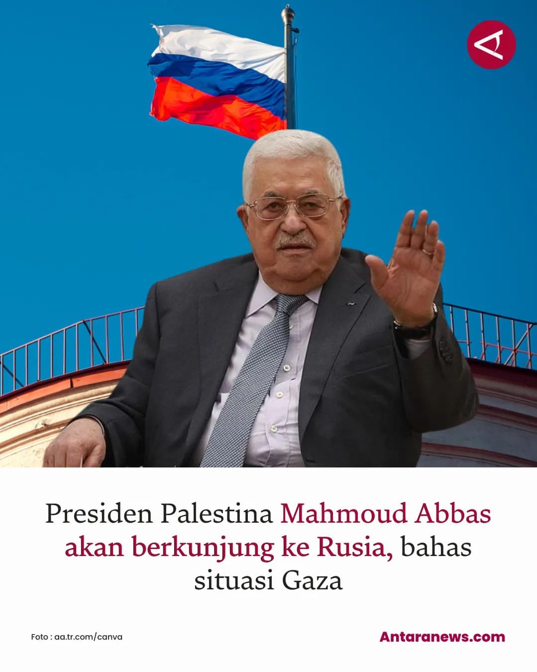 Kunjungan Presiden Palestina Mahmoud Abbas ke Rusia