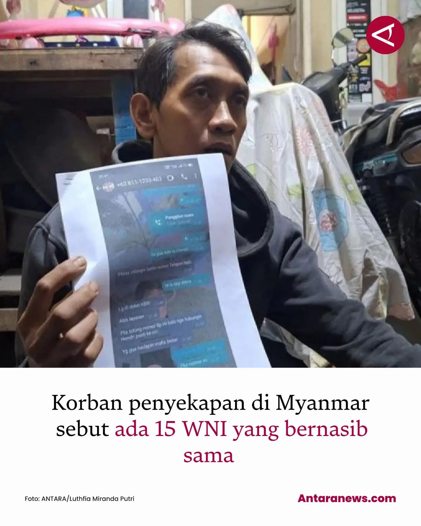 Kondisi WNI Terjebak dalam Penyekapan di Myanmar