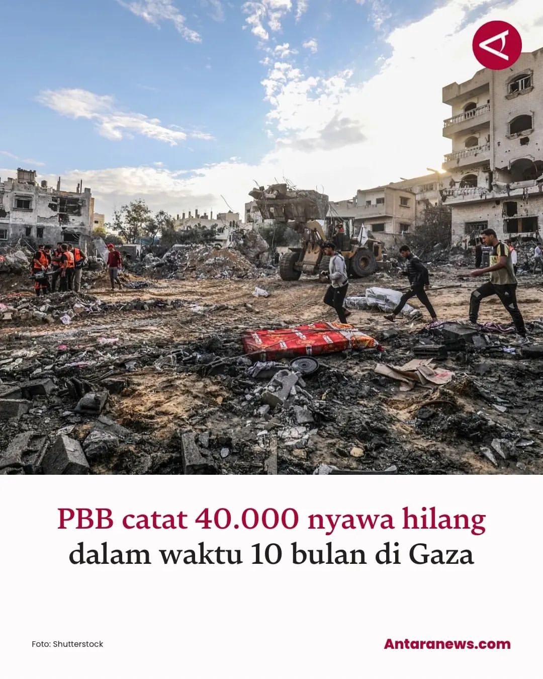 Jumlah Korban Tewas di Gaza Mencapai 40.000 Orang