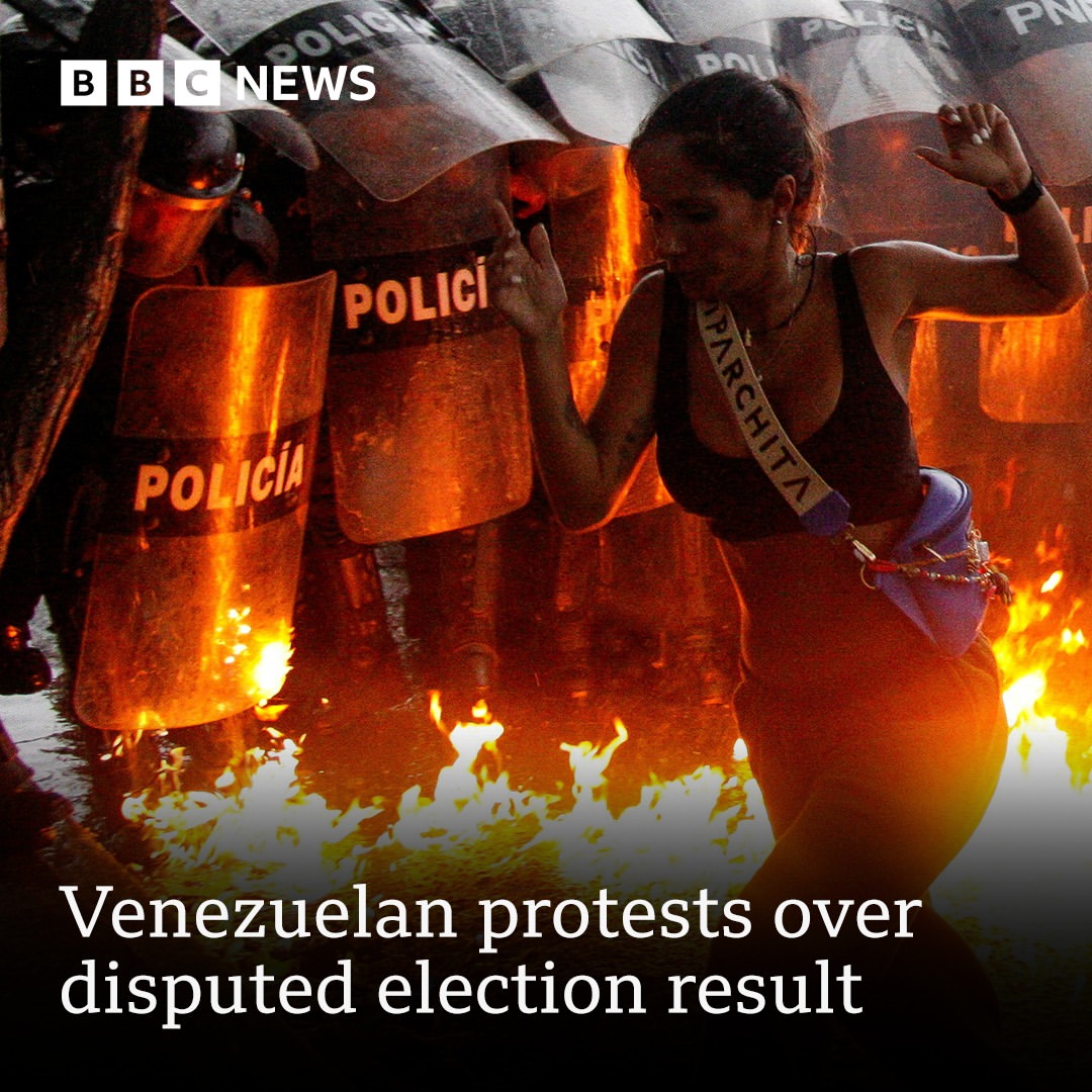 Protes Terjadi di Venezuela Setelah Pemilu yang Dipertanyakan