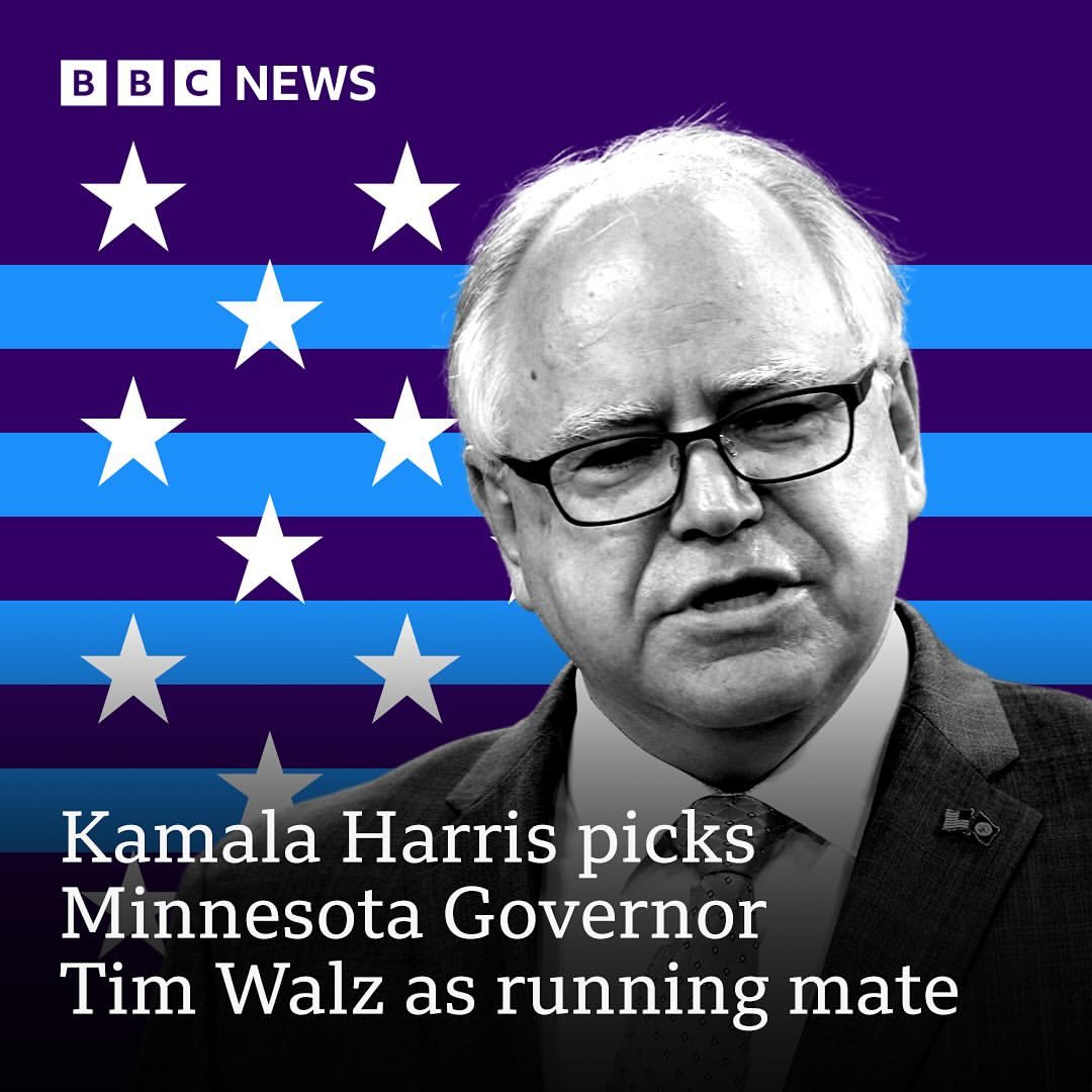Kemitraan Kamala Harris dan Gubernur Minnesota Tim Walz untuk Pemilihan