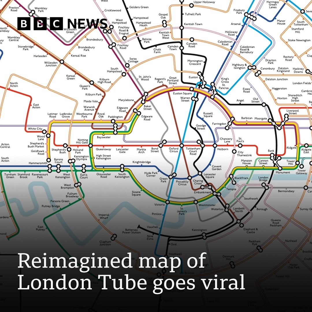 Peta Kereta Bawah Tanah London yang Diperbarui Menjadi Viral