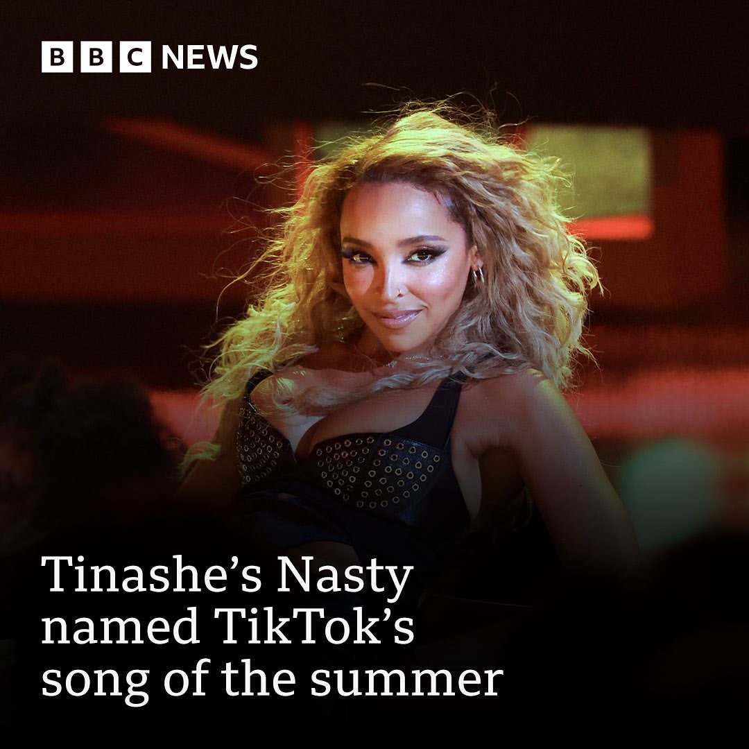 Tinashe Raih Gelar Lagu TikTok Musim Panas di Inggris