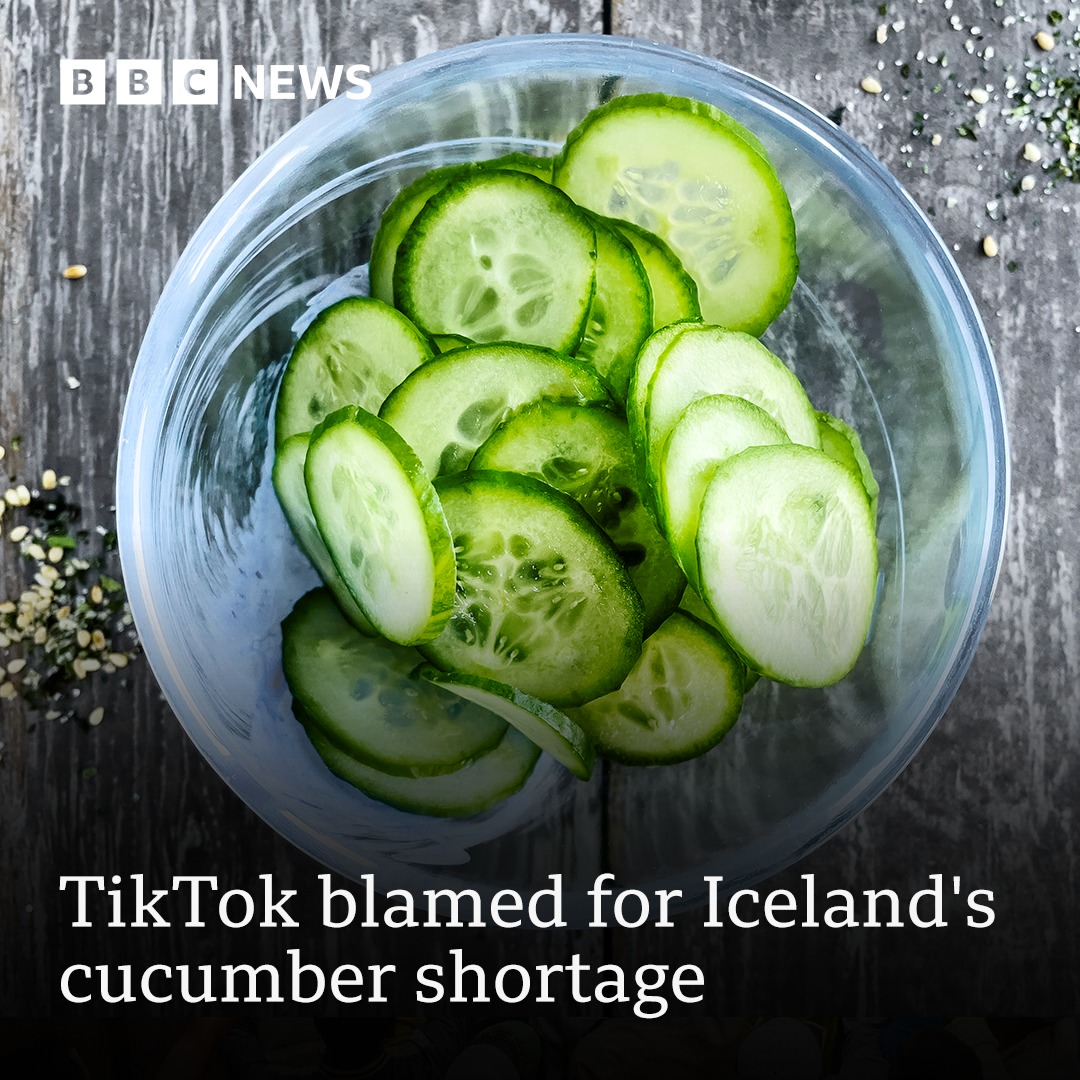 Tren Viral TikTok Mengakibatkan Kekurangan Mentimun di Islandia