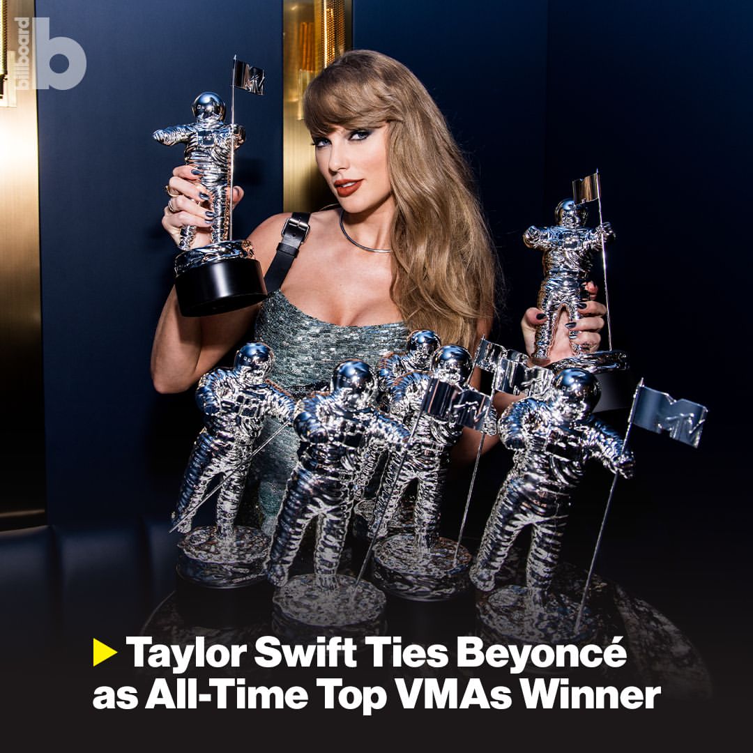 Taylor Swift Mencetak Sejarah di VMAs dengan 30 Penghargaan