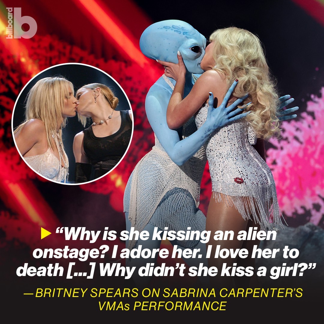 Strategi Ciuman Mengesankan di MTV VMAs: Britney Spears Bicara Tentang Sabrina Carpenter