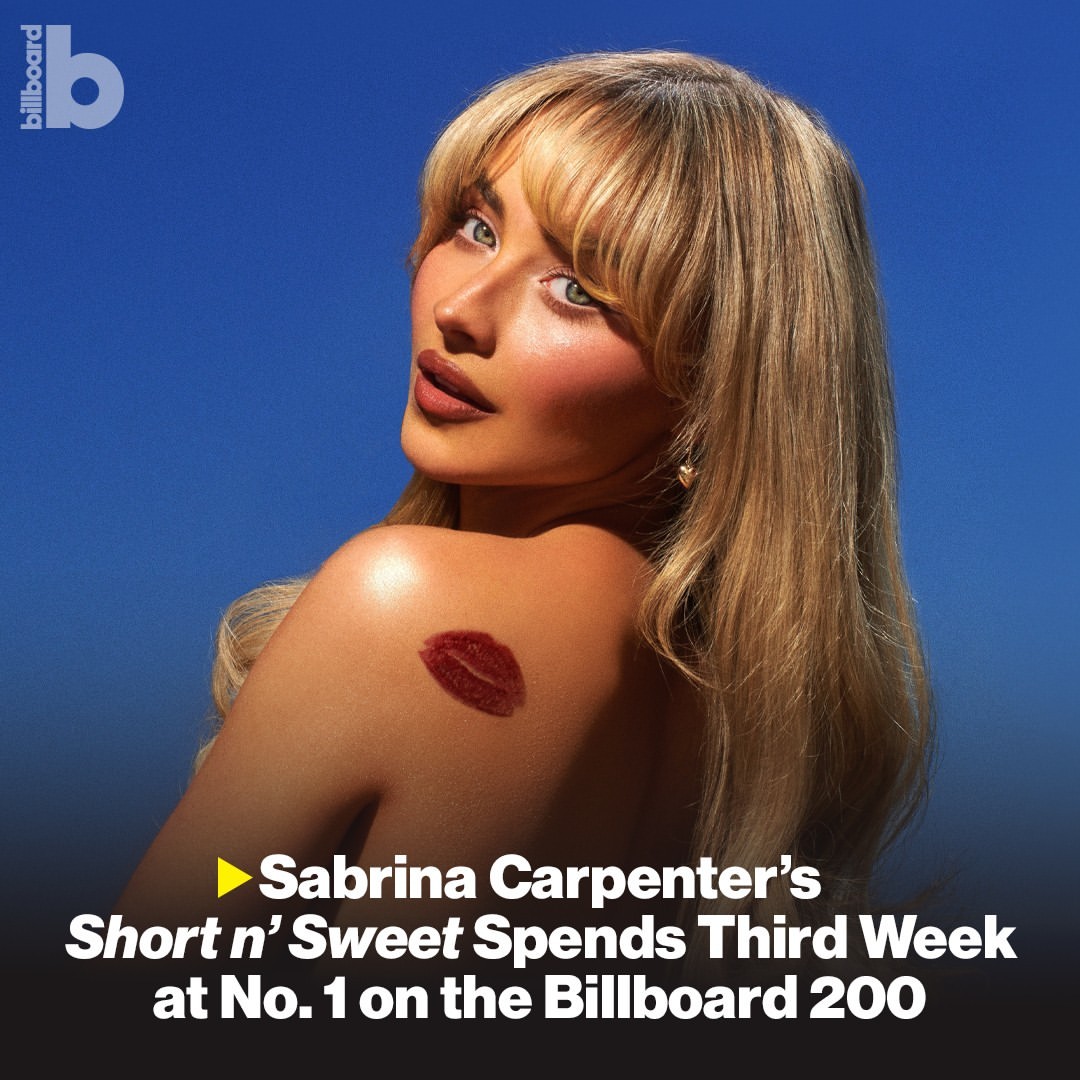 Album Sabrina Carpenter 'Short n' Sweet' Capai Puncak Billboard 200 Selama Tiga Minggu
