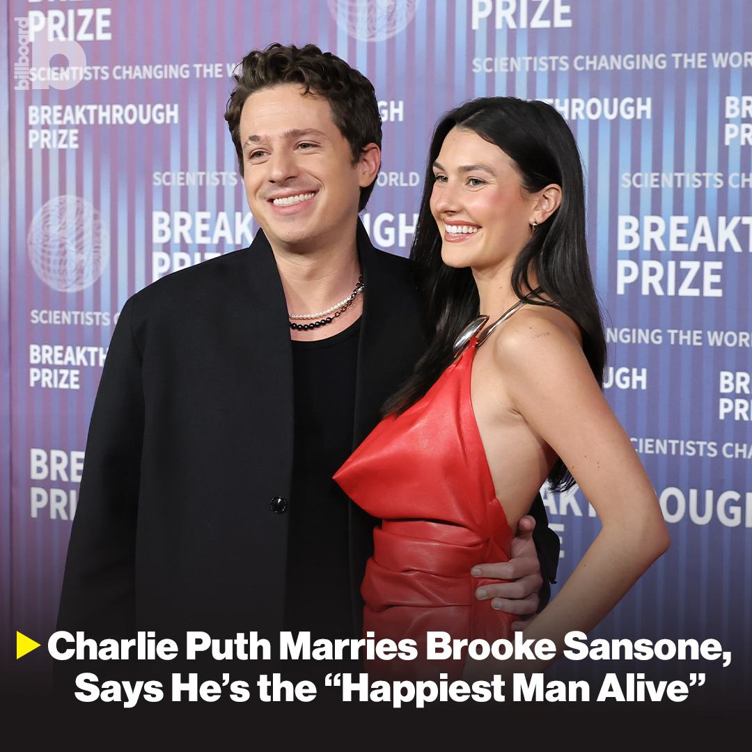 Charlie Puth dan Brooke Sansone Resmi Menikah