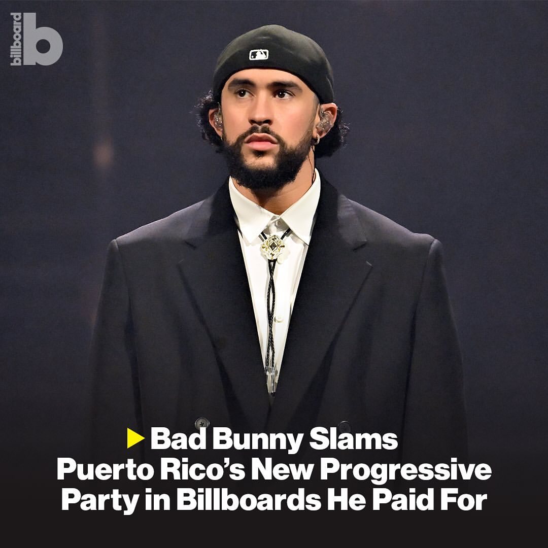 Bad Bunny Sampaikan Pesan Politik melalui Billboard di Puerto Rico