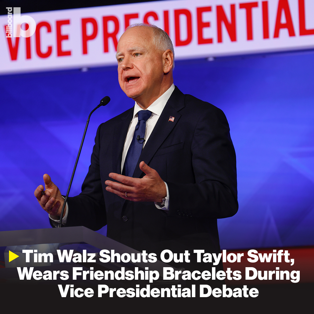 Tim Walz Kenakan Gelang Bebatuan dan Sebut Taylor Swift di Debat Wakil Presiden