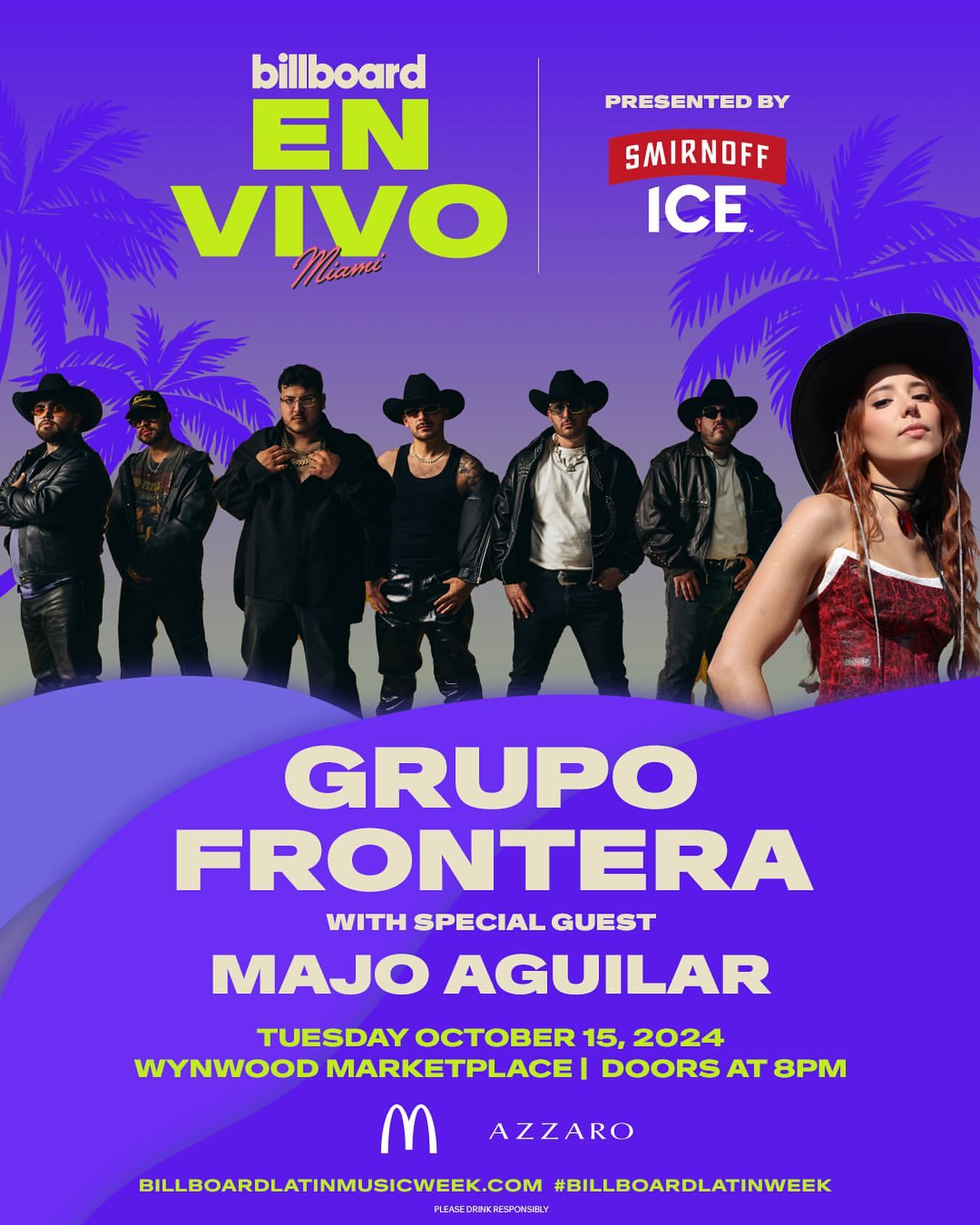 Grupo Frontera dan Majo Aguilar Siap Tampil di Billboard Latin Week