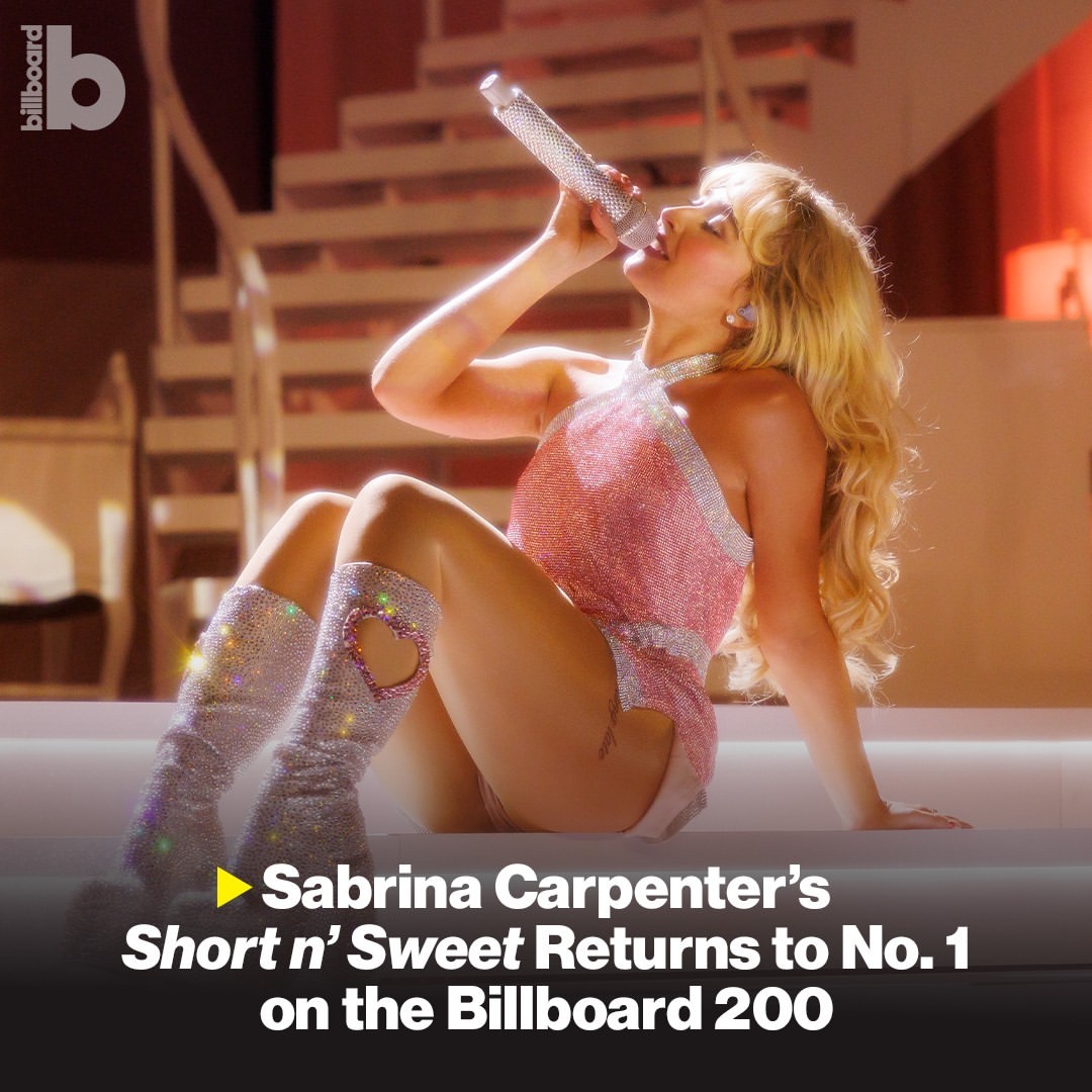 Album Terbaru Sabrina Carpenter, 'Short n' Sweet', Kembali Puncaki Billboard 200