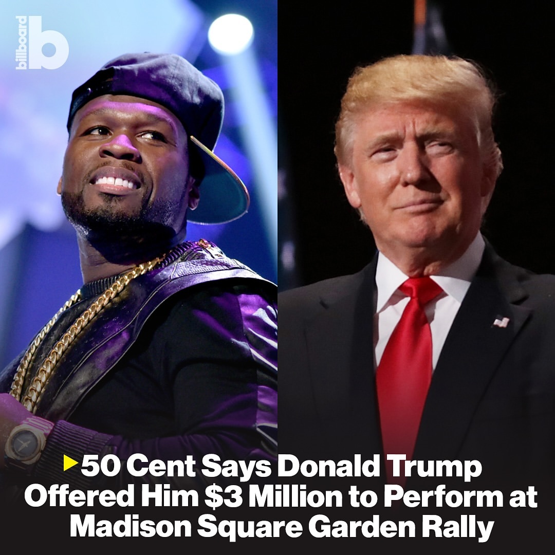 50 Cent Menolak Tawaran $3 Juta dari Donald Trump