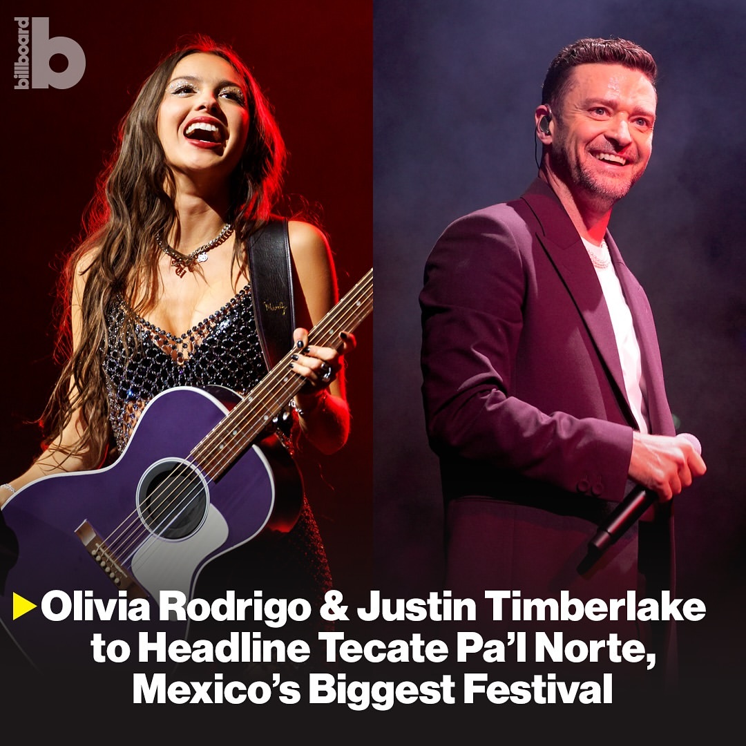 Olivia Rodrigo dan Justin Timberlake Siap Menghentak Tecate Pa�l Norte 2023