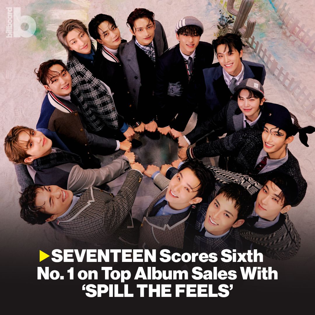 SEVENTEEN Raih No. 1 Keenam di Billboard dengan 'SPILL THE FEELS'