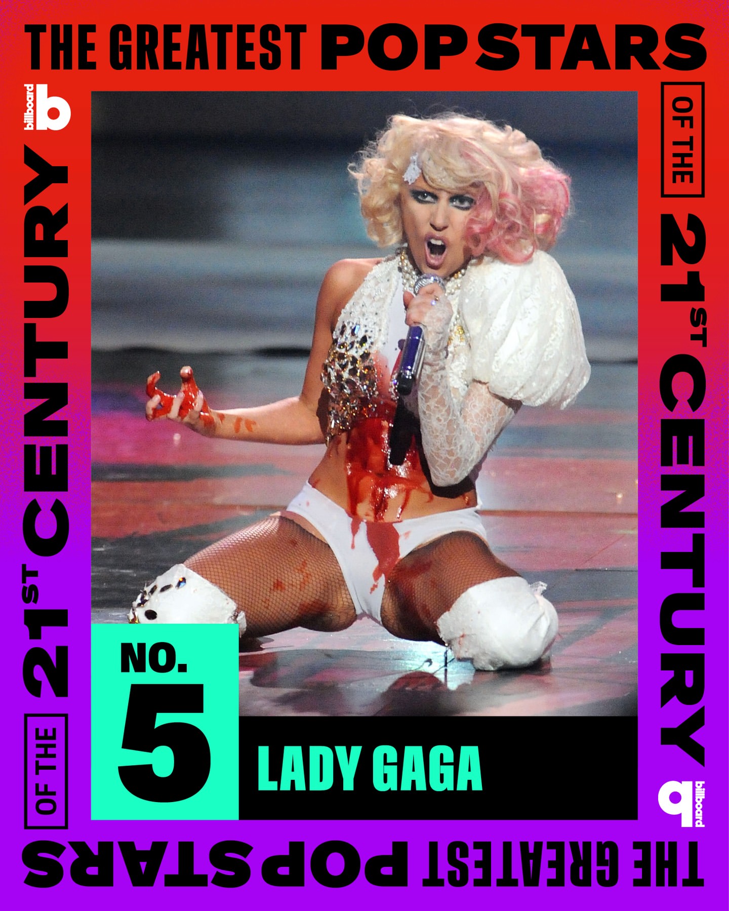 Lady Gaga Menduduki Peringkat 5 Dalam Daftar 25 Bintang Pop Terbesar Abad 21