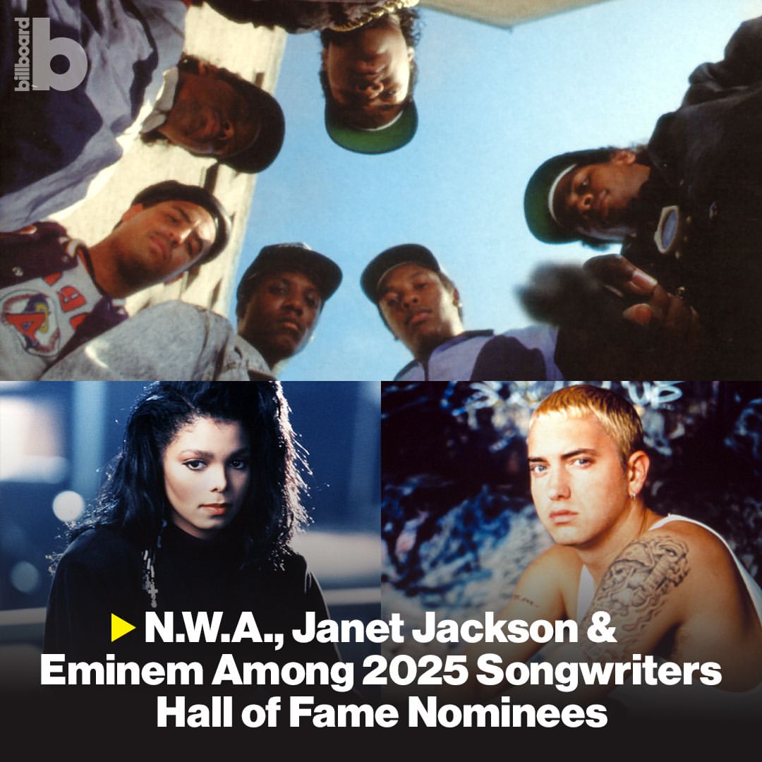N.W.A., Janet Jackson, dan Eminem Calon Induk ke Songwriters Hall of Fame 2025