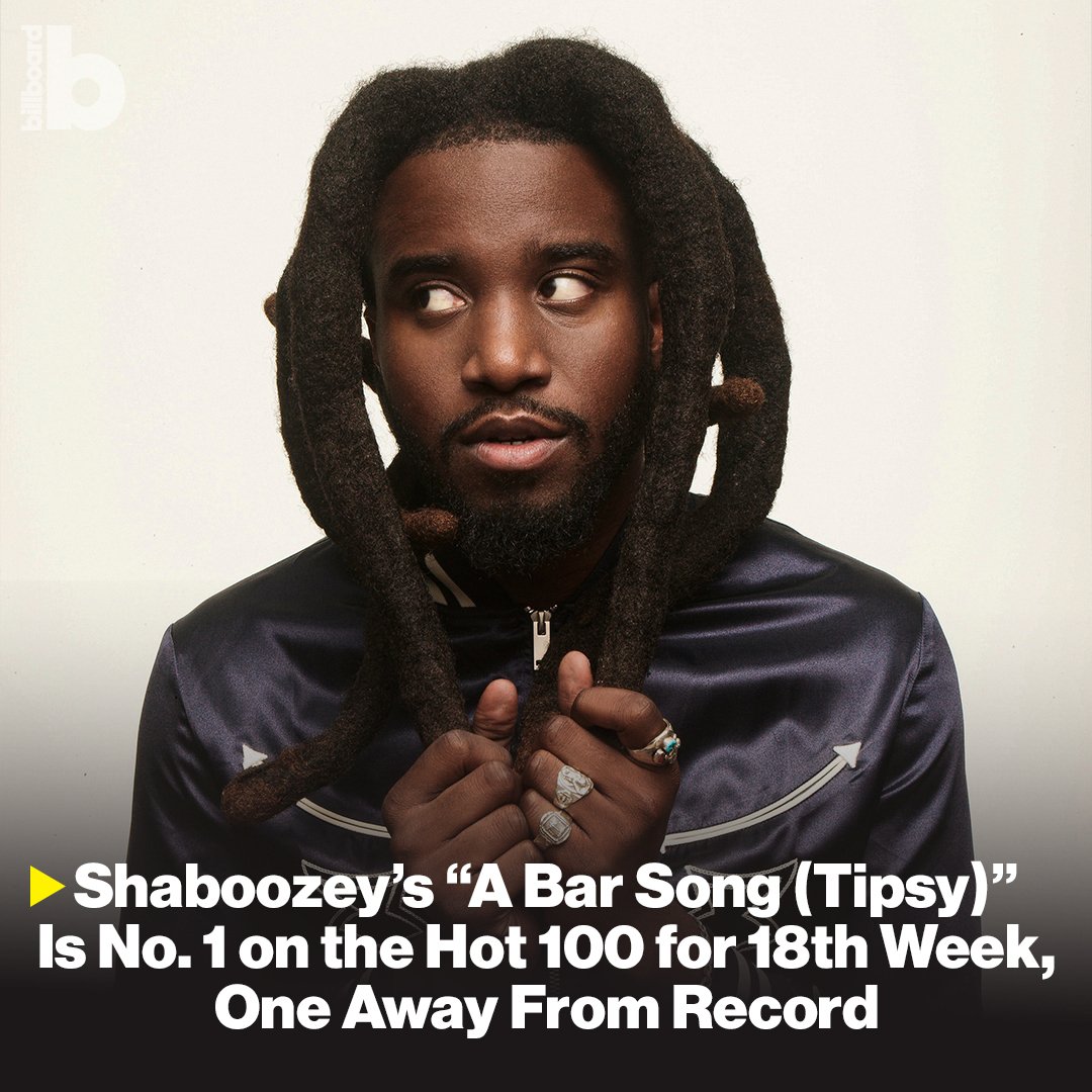 Shaboozey's "A Bar Song (Tipsy)" Raih Peringkat Pertama Selama 18 Minggu di Hot 100