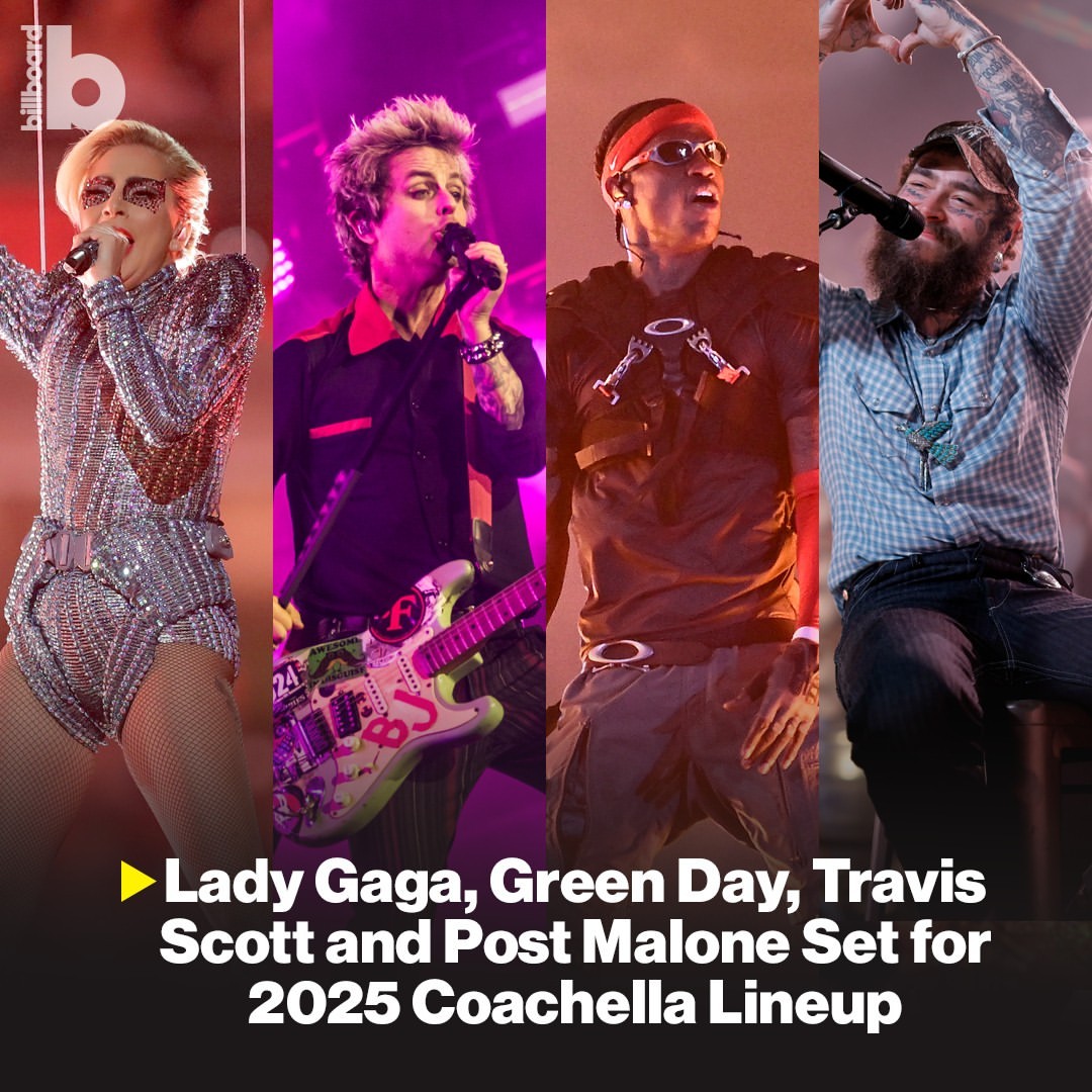 Lady Gaga Bergabung di Lineup Coachella 2025 Bersama Green Day, Post Malone, dan Travis Scott