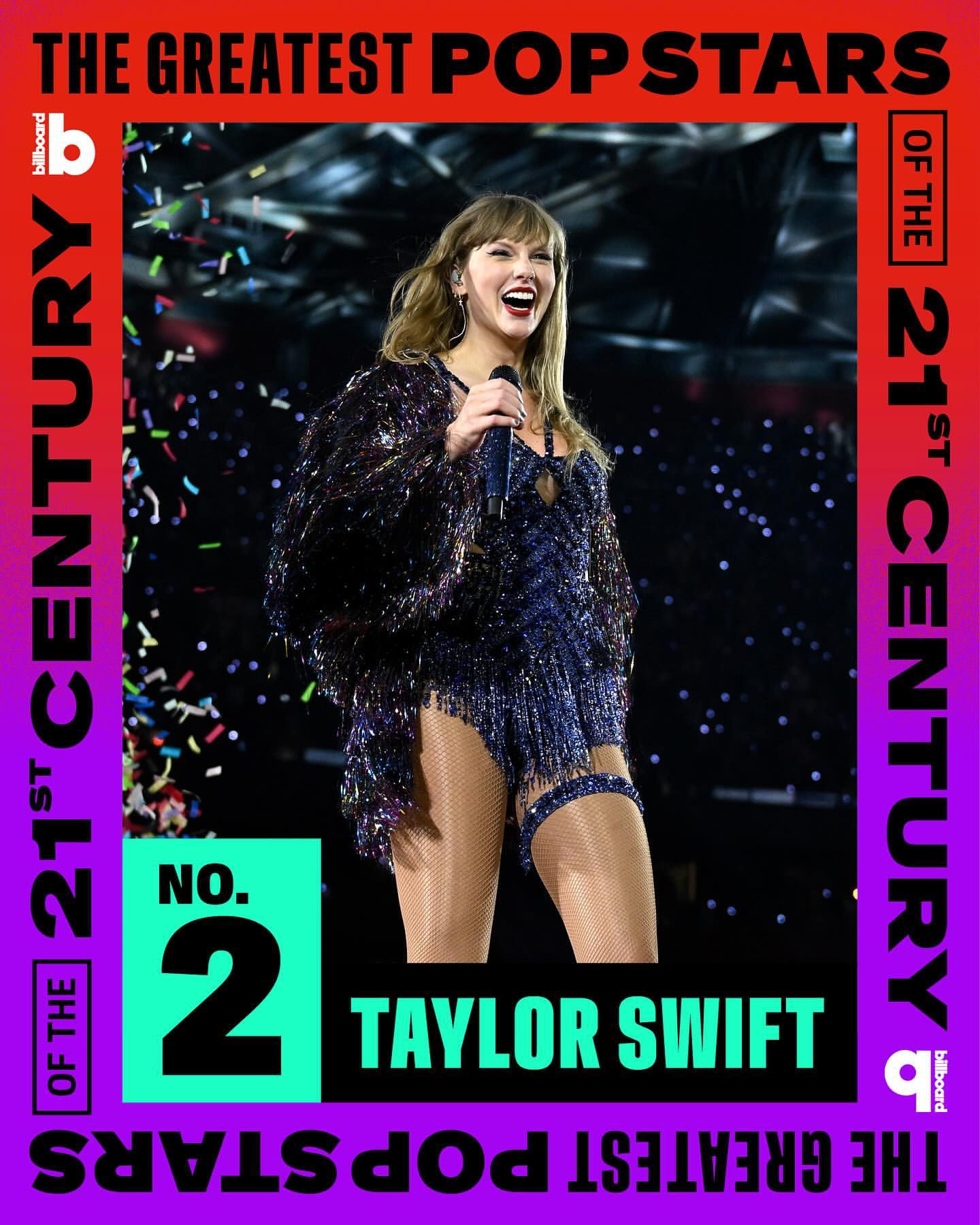 Taylor Swift Menduduki Peringkat Kedua dalam Daftar 25 Bintang Pop Terbesar Abad ke-21