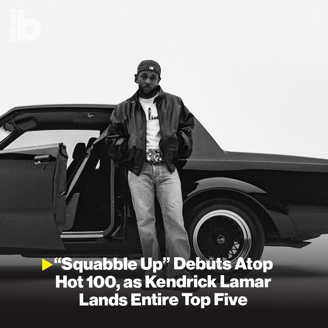 Kendrick Lamar Rebut Peringkat 1-5 di Hot 100 dengan Album Terbaru