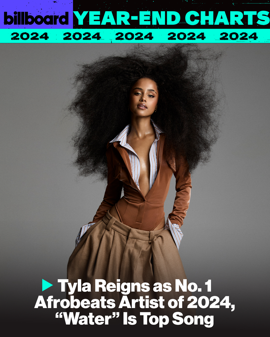 Tyla Raih Posisi Pertama di Billboard U.S. Afrobeats Songs 2024