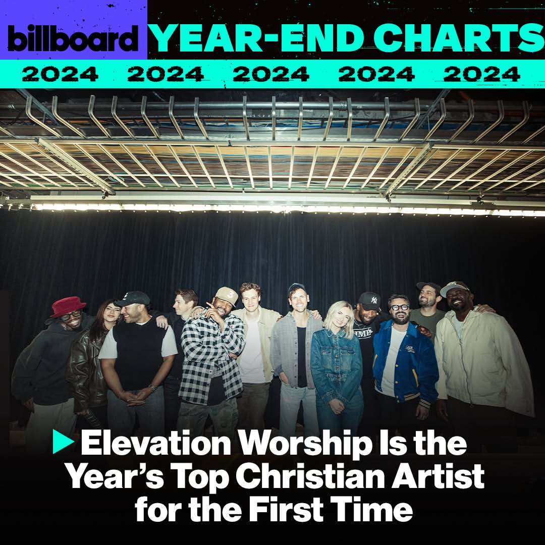 Elevation Worship Pimpin Papan Teratas Musik Kristen 2024