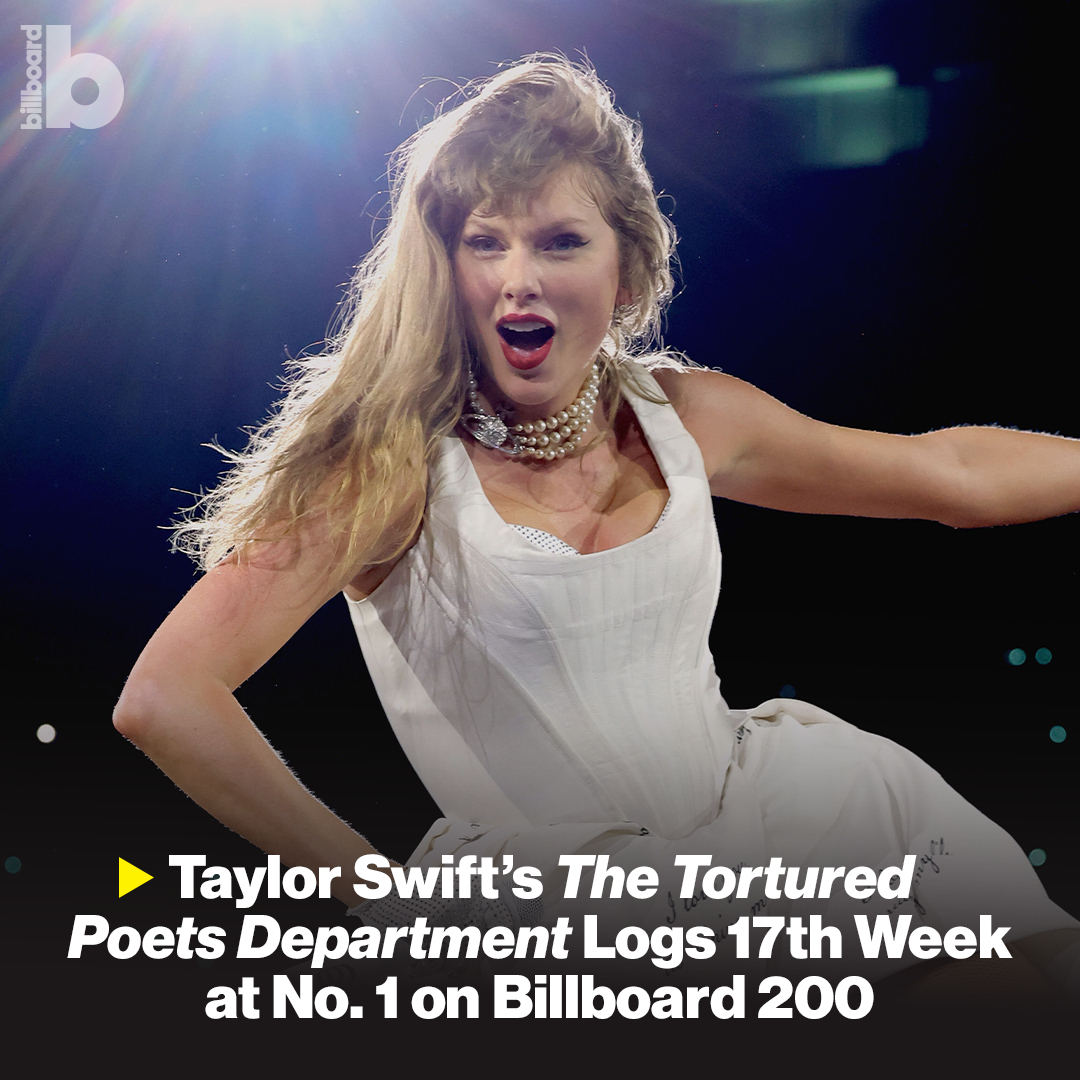 Taylor Swift Pertahankan Posisi Teratas di Billboard 200