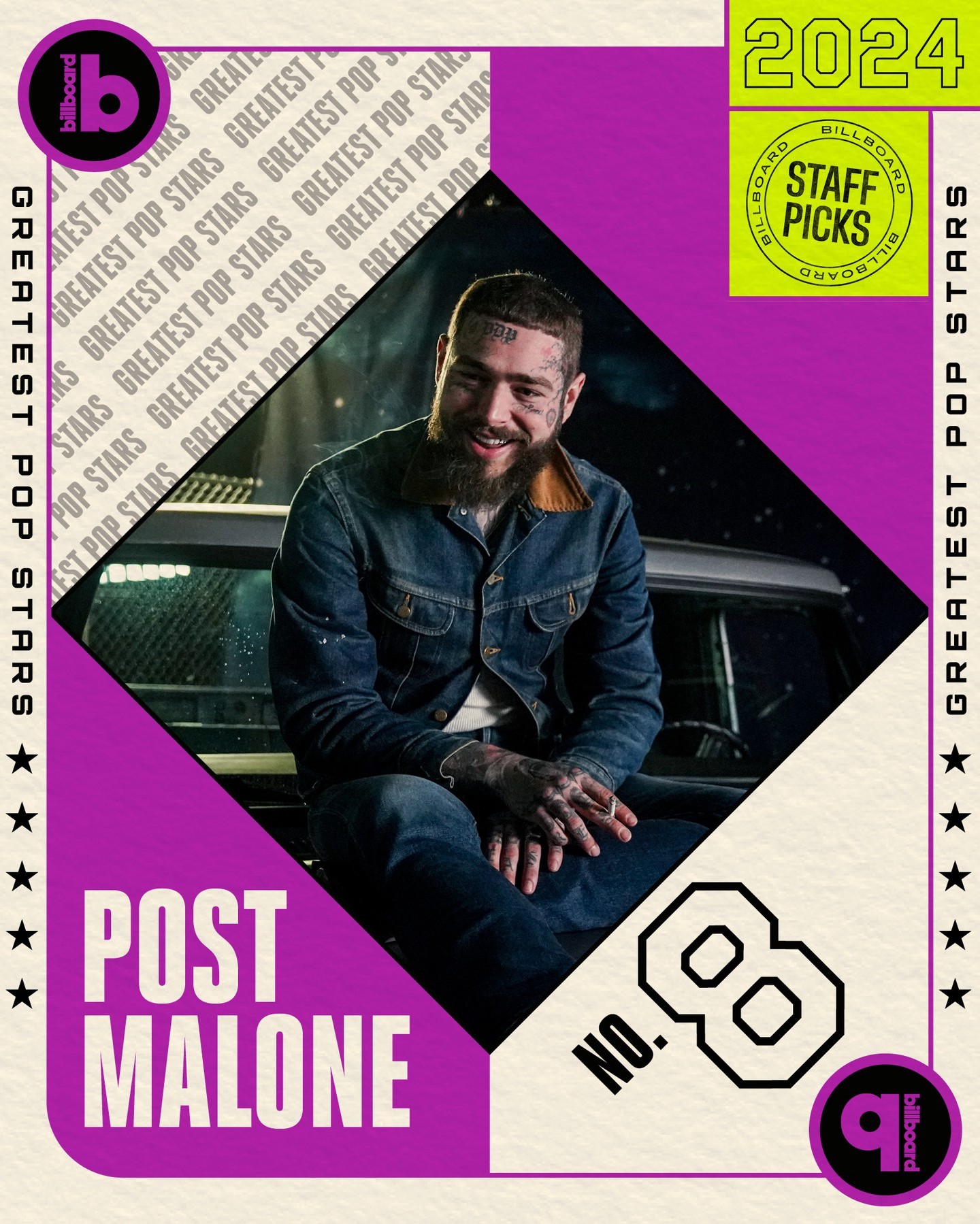 Post Malone Masuk dalam Daftar 10 Bintang Pop Terbesar Billboard 2024