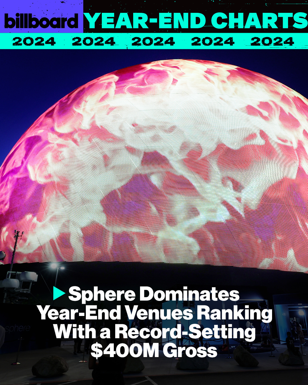 Sphere Vegas Pimpin Billboard Chart Sebagai Venue Teratas 2024