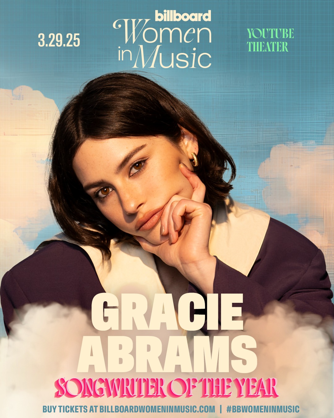 Gracie Abrams Dihormati Sebagai Penulis Lagu Terbaik di Billboard Women in Music 2025