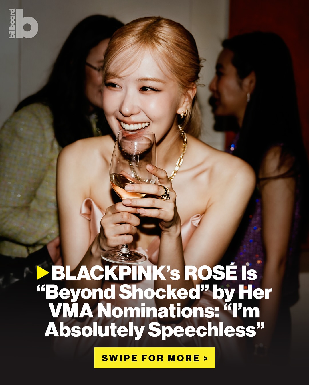 Rosé dari BLACKPINK Mendapatkan 8 Nominasi Solo di MTV VMAs 2025, Kaget dan Bahagia