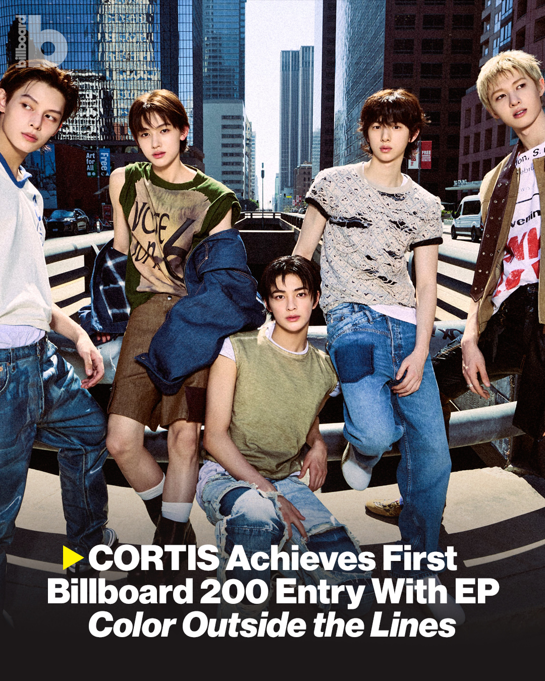 Boyband K-pop CORTIS Raih Posisi Pertama di Billboard 200 dengan EP "Color Outside the Lines"