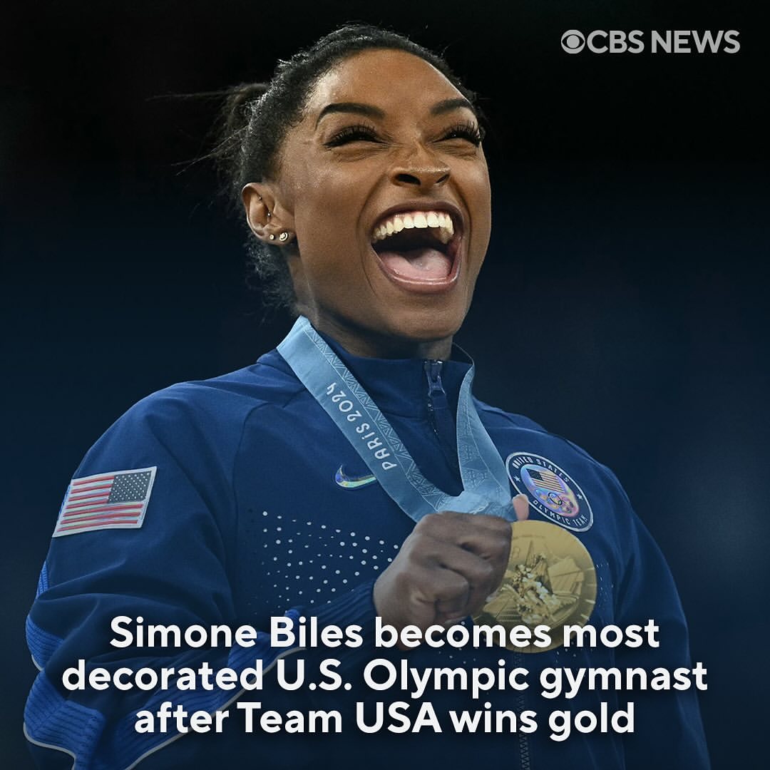 Simone Biles Raih Rekor Medali Emas di Olimpiade Paris