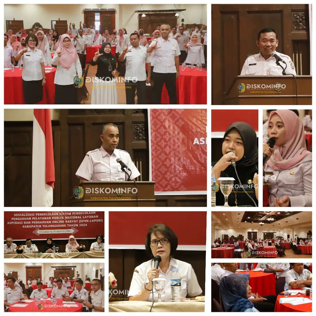 Sosialisasi Pengelolaan SP4N-LAPOR Kabupaten Tulungagung Tahun 2024