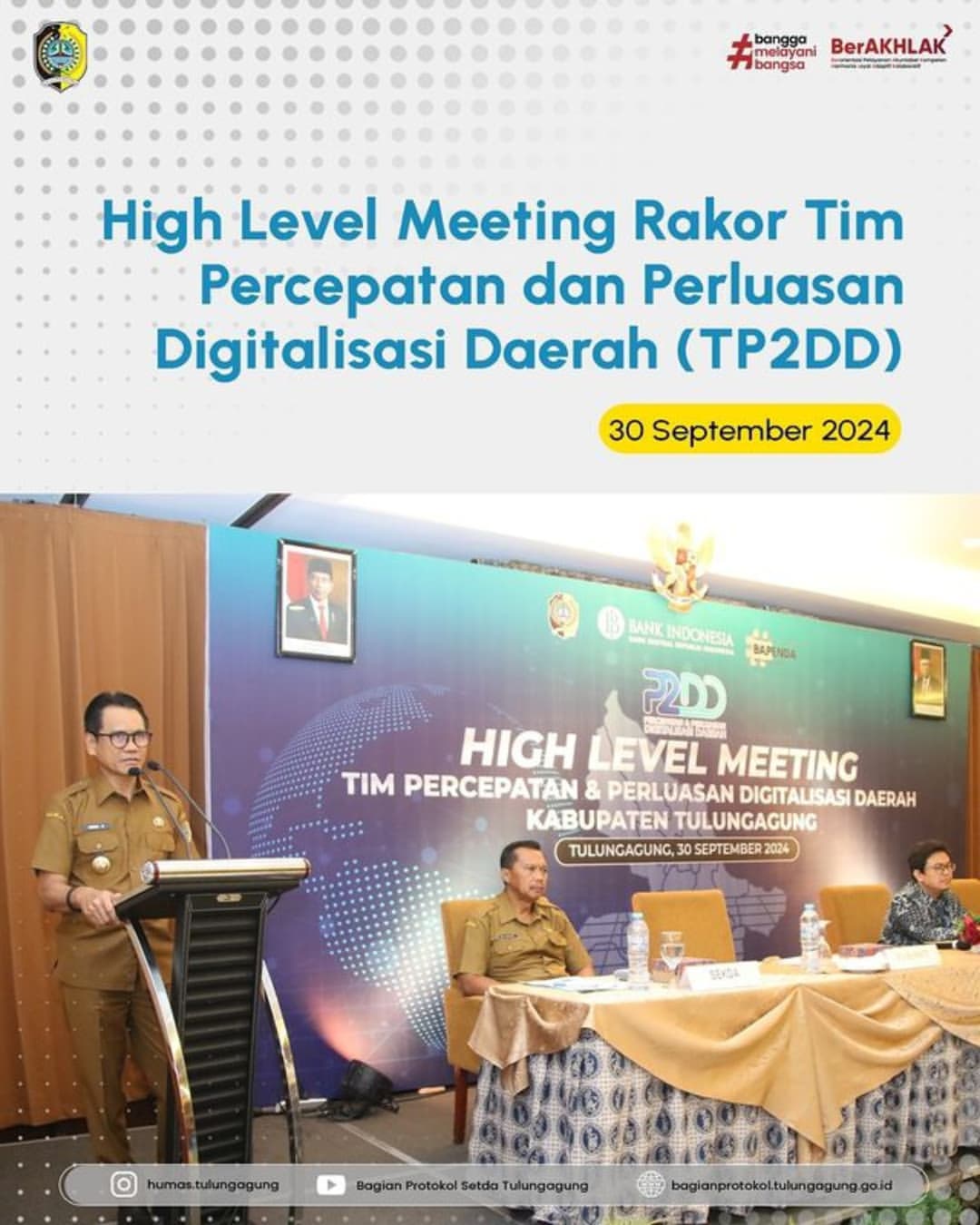 Pemerintah Kabupaten Tulungagung Gelar Rapat Koordinasi Percepatan Digitalisasi Daerah