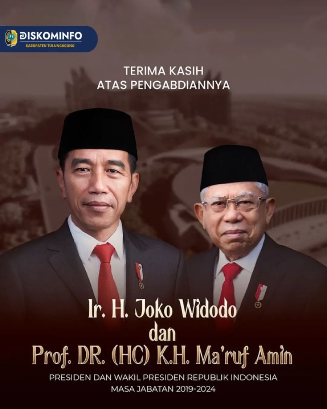 Rakyat Indonesia Mengucapkan Terima Kasih kepada Presiden dan Wakil Presiden