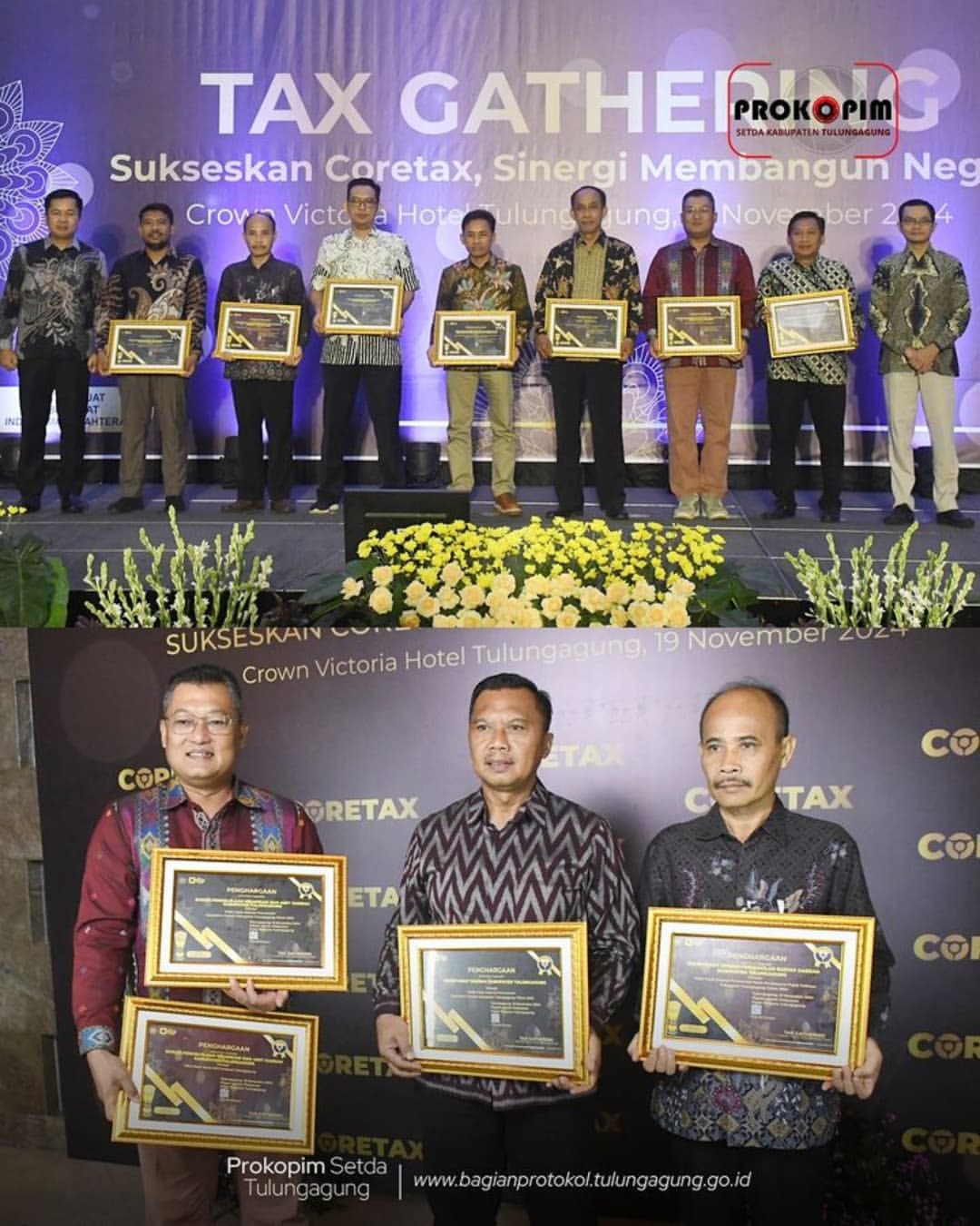 Pemerintah Kabupaten Tulungagung Raih Penghargaan Pajak Terbaik 2024