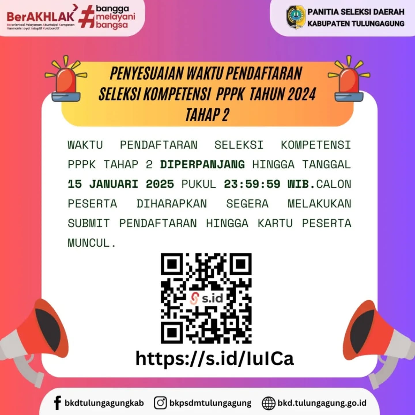 Pendaftaran PPPK Kabupaten Tulungagung Diperpanjang Hingga 15 Januari 2025