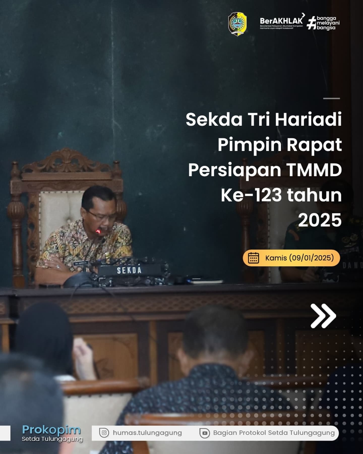 Rapat Persiapan Program TMMD Ke-123 di Tulungagung